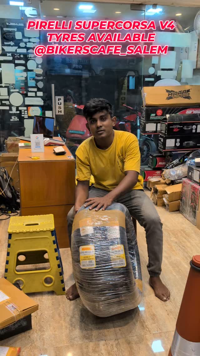 PIRELLI SUPERCORSA V4 TYRES Available @bikerscafe_salem

Shipping Done throughout India
.
Fittings D