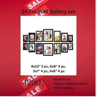 Create Photo Wall of your Wedding/ Family Pics. 
Our Glass front frames enhance the look of your liv