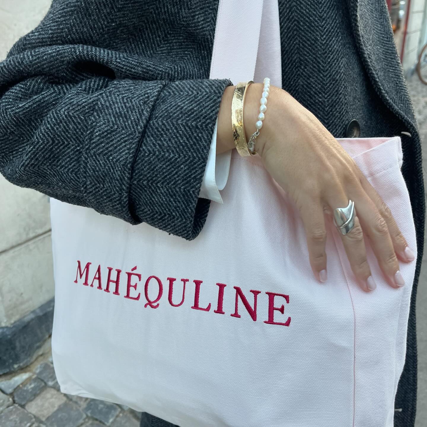 spot the MahÃ©quline tote bags across the city ðŸ¤­ #mahequline