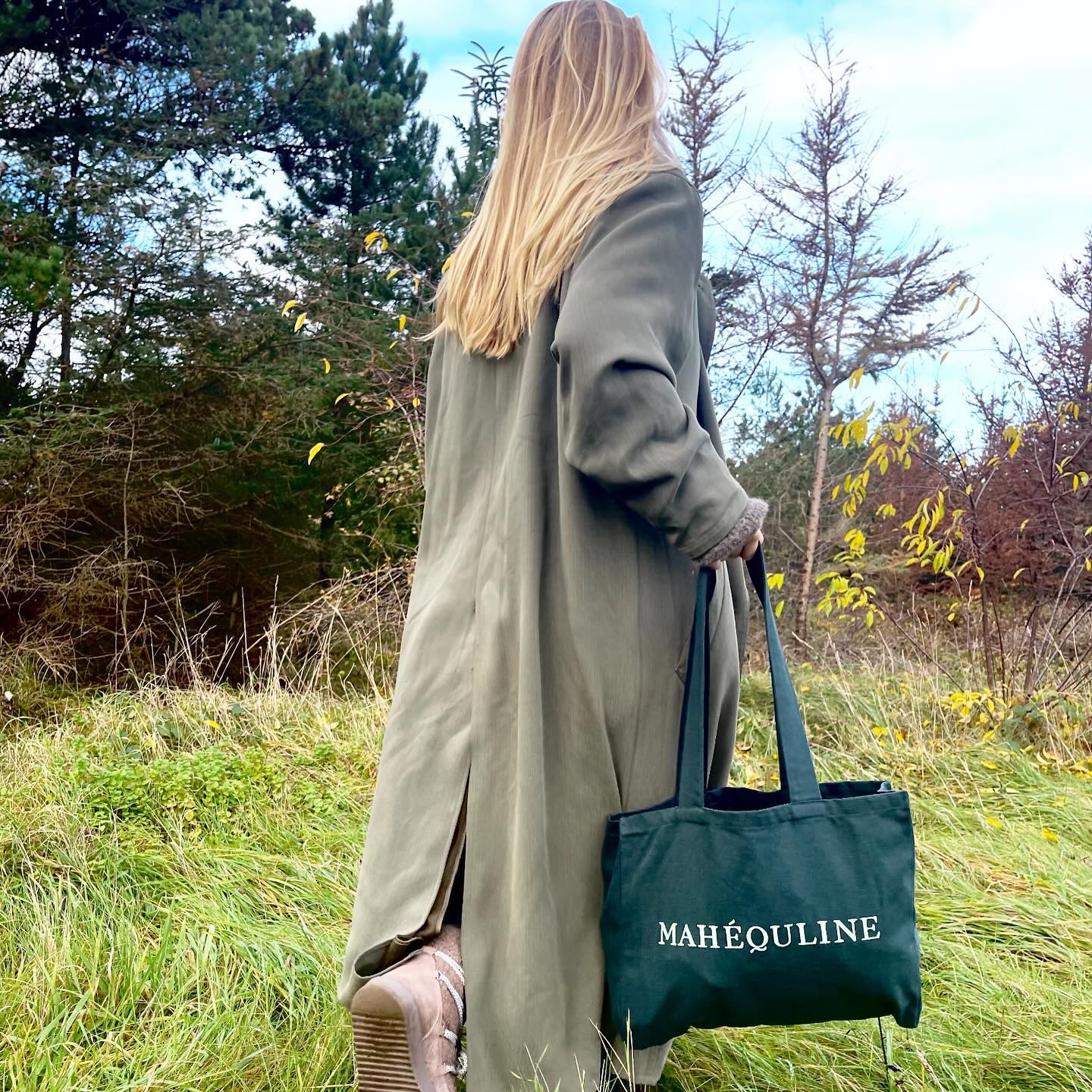 spot the MahÃ©quline tote bags across the city ðŸ¤­ #mahequline