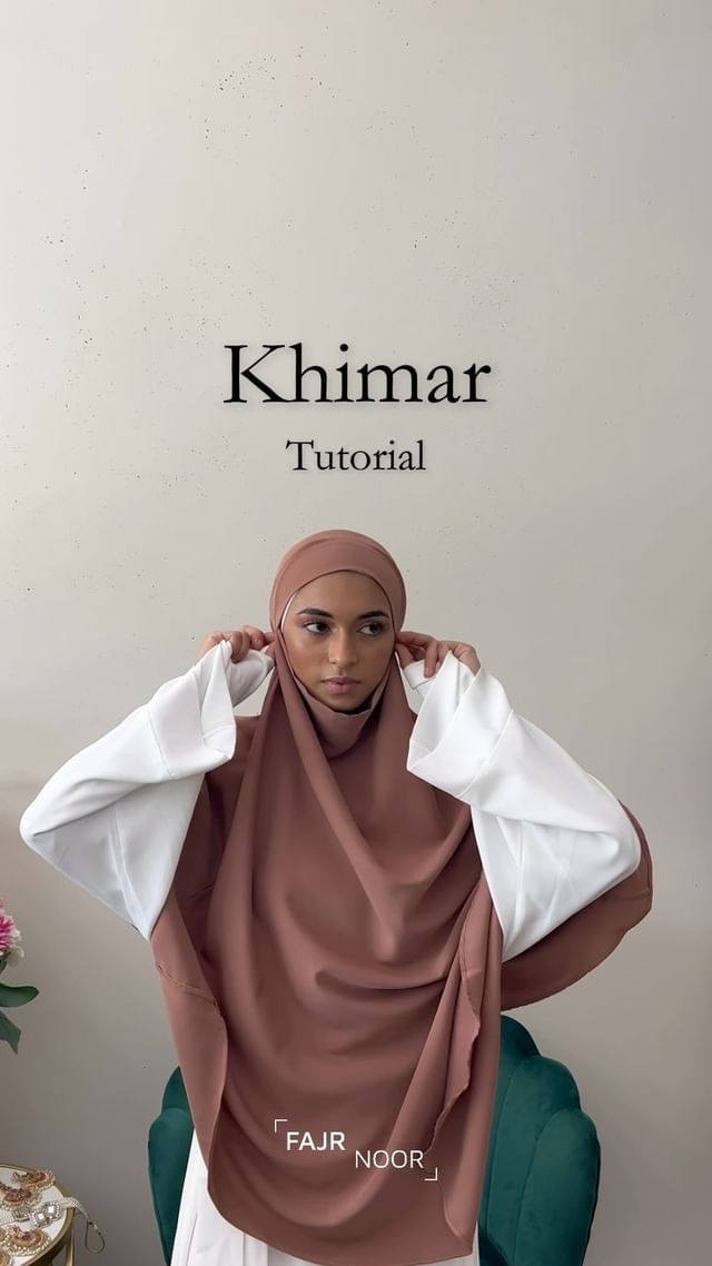 Fast and Fashionable #Khimar Tutorial for beginners â¤ï¸