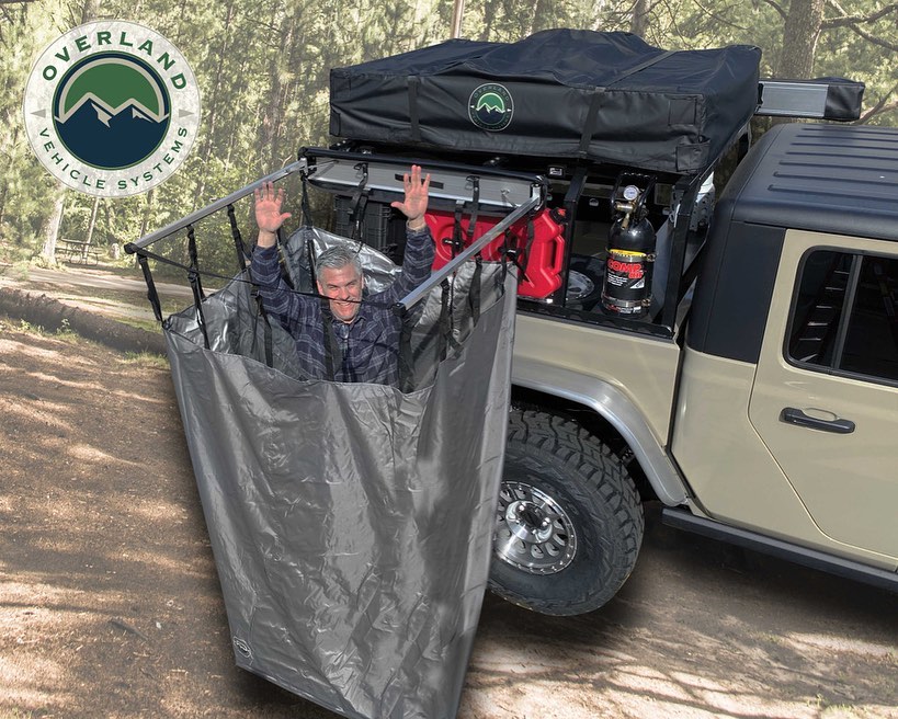 OVS sale …. OVERLAND VEHICLE SYSTEM
Car Side Shower Room