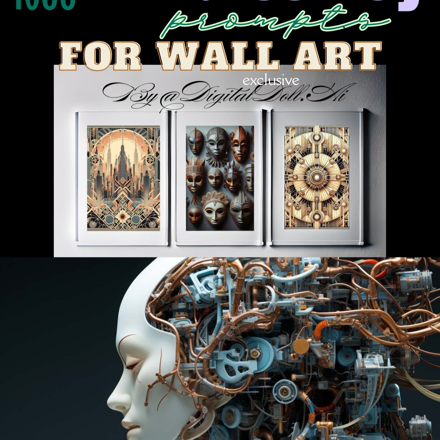 💰 Over 1600+ Ai MidJourney Prompts to Sell Fine Art Online.
This is your golden ticket to mastering