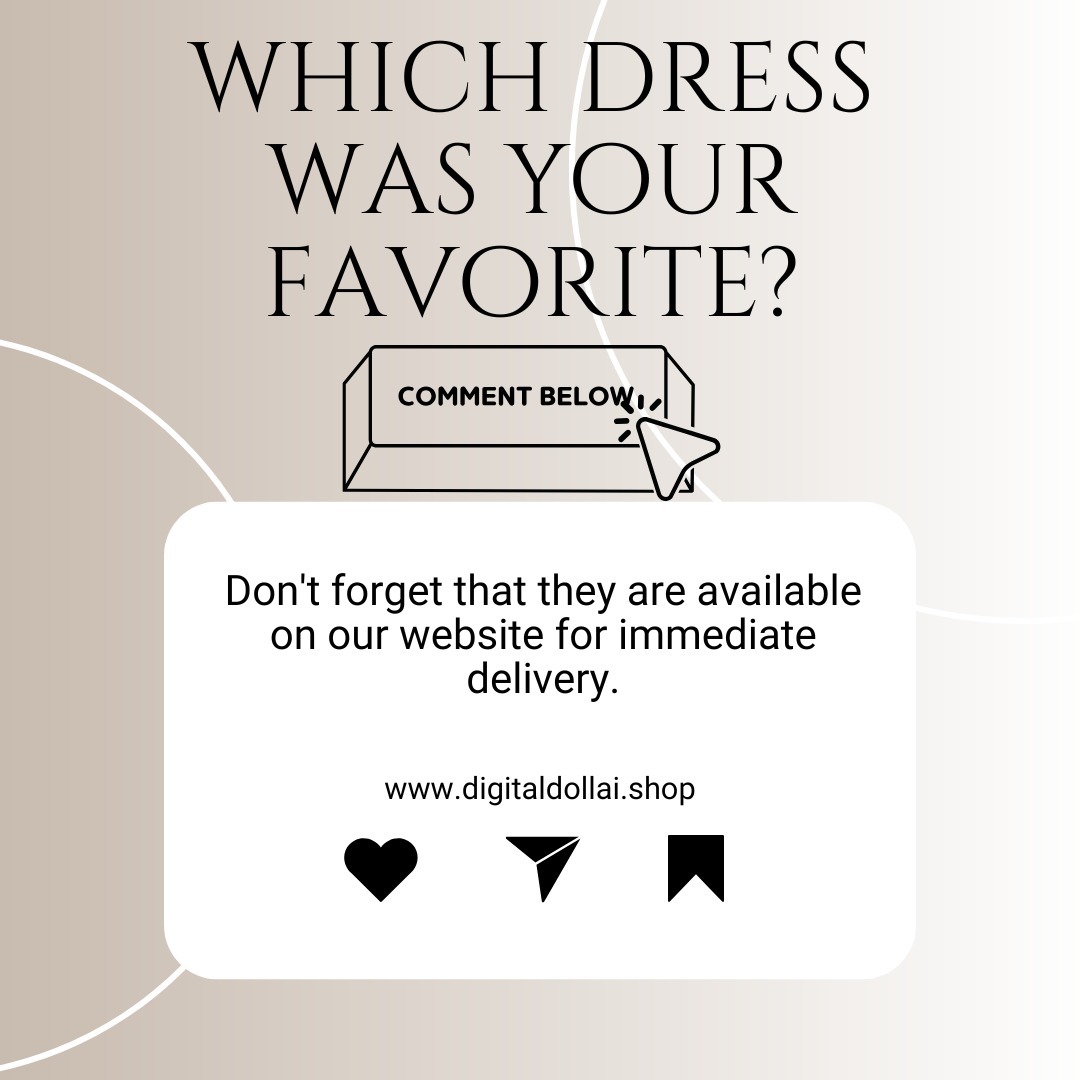 Which one was your favorite? Let us know in the comments below. #fashion #dresses #merchdrop #digita
