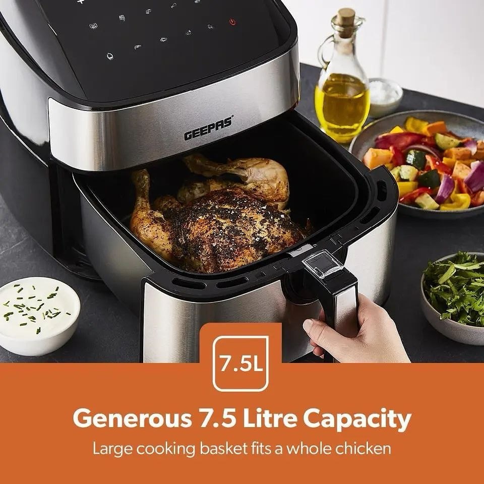 Découvrez la friteuse à air Geepas Vortex sur Nareshop.store, pour des repas croustillants, sains et
