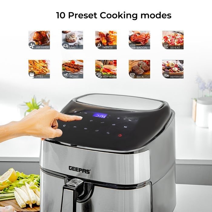 Découvrez la friteuse à air Geepas Vortex sur Nareshop.store, pour des repas croustillants, sains et