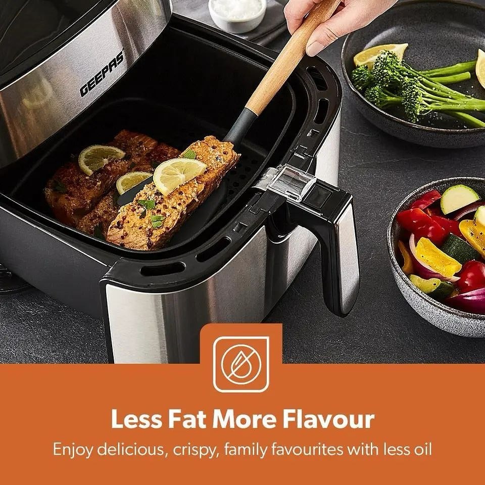 Découvrez la friteuse à air Geepas Vortex sur Nareshop.store, pour des repas croustillants, sains et