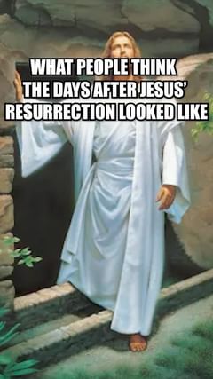 Jesus continued his teachings and miracles for 40 days after rising from his grave before returning 
