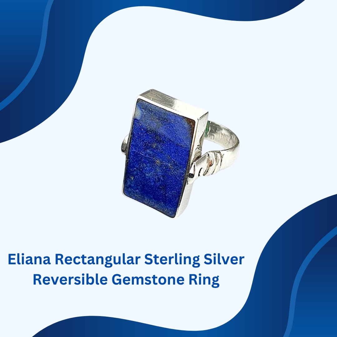 A reversible Lapis Lazuli ring would offer versatility and elegance: handcrafted in 950 Sterling Sil