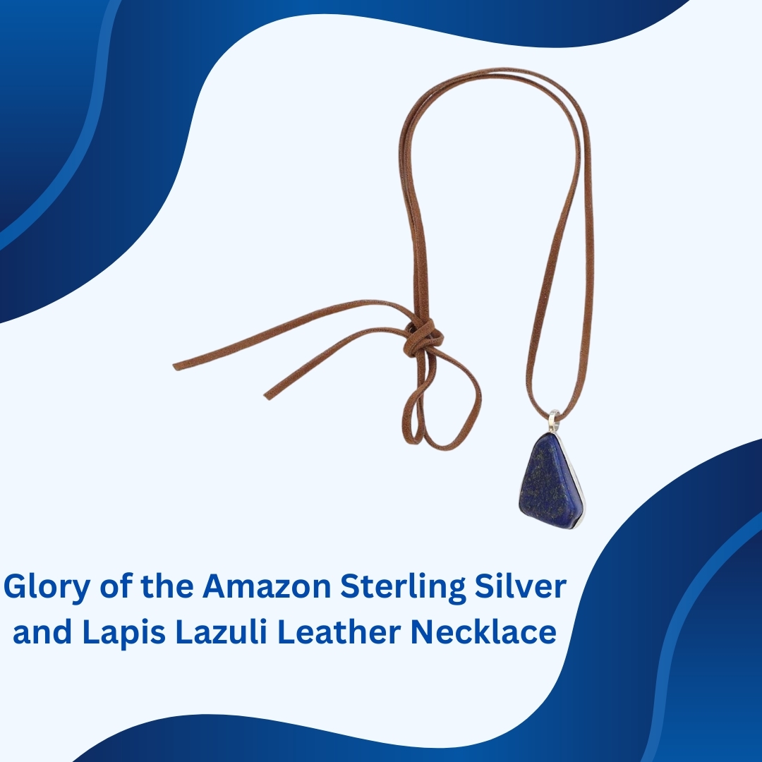 Capturing the natural beauty of lapis lazuli, our artisans handcraft this exquisite pendant necklace