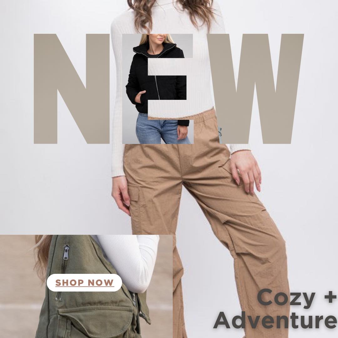 Shop comfy cargos and jackets, and find your next adventure at candleandcloth.com\n\n#style #fashion