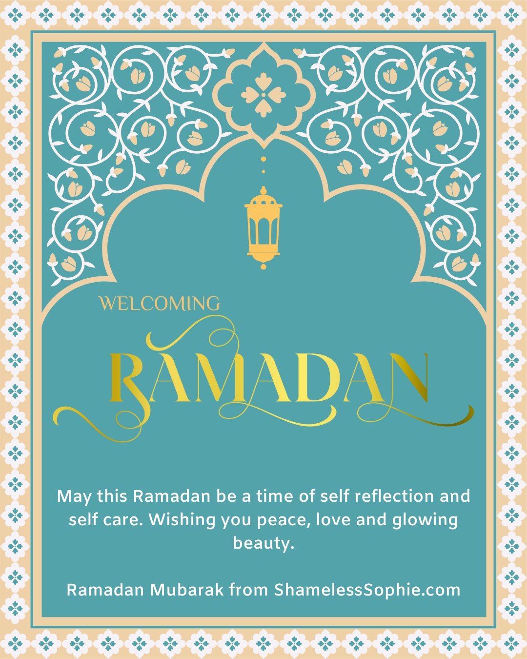 Wishing you a glowing Ramadan🌙\n\n#shamelesssophie #ramadankareem #uaebeauty #newinbeauty