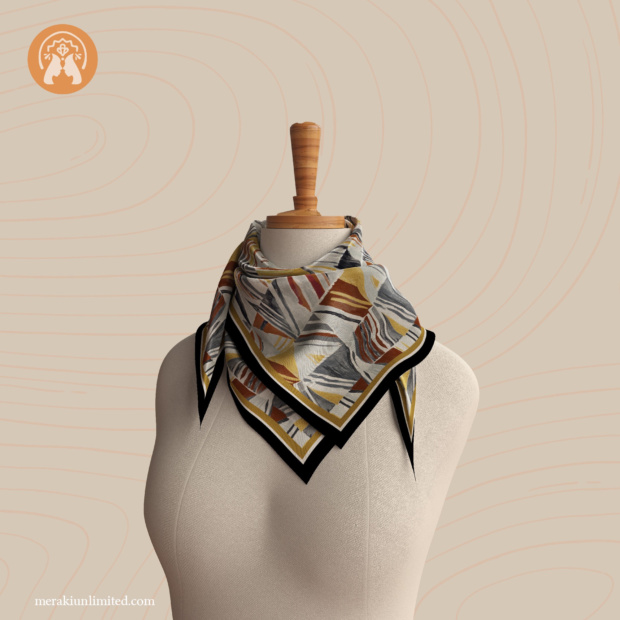 Discover the Jyamitey Collection by Meraki – a stunning range of designer silk scarves crafted to in