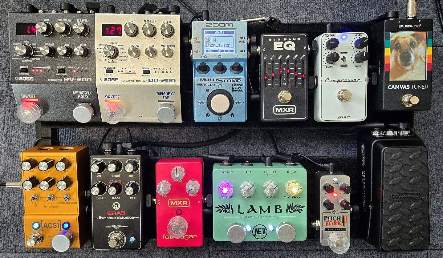 Board update!

Been playing electric guitar at church more often these days, which has allowed me to