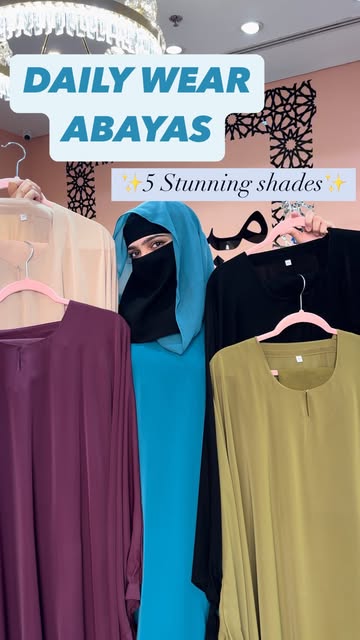 Your search for daily wear and affordable abayas end here!!\nDM US NOW TO ORDER YOUR ABAYA✨💙💚❤️🤍�