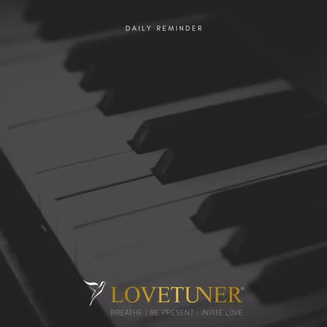 Just like tuning an instrument, we can tune ourselves. 🎵 

Emotionally. Physically. Spiritually.

I
