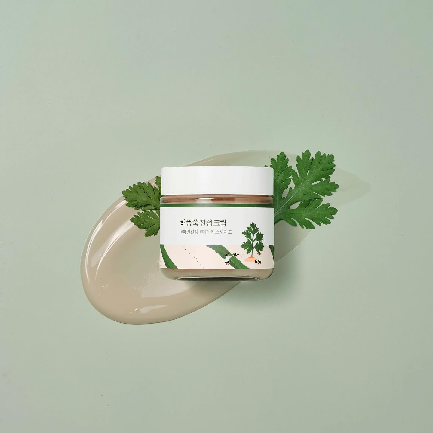 🌱 ROUND LAB Mugwort Calming Cream 🌱\n\n980 грн за 80 мл\n\nЦей загоювальний крем забезпечує глибок