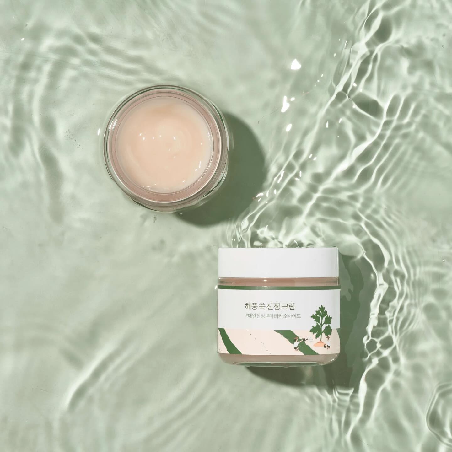 🌱 ROUND LAB Mugwort Calming Cream 🌱\n\n980 грн за 80 мл\n\nЦей загоювальний крем забезпечує глибок