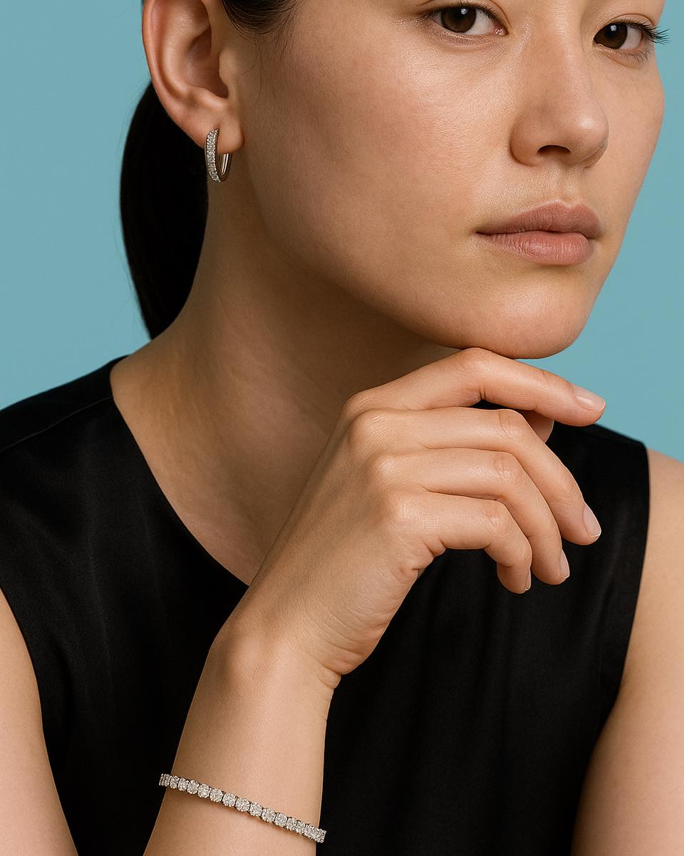 Beauty lies in the details — and these shine brilliantly.\nRadiant moissanites in every piece, creat