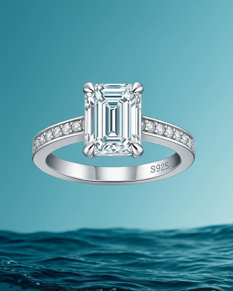 One gesture, one sparkle, one presence.\nOur moissanite ring is more than a piece of jewelry — it’s 