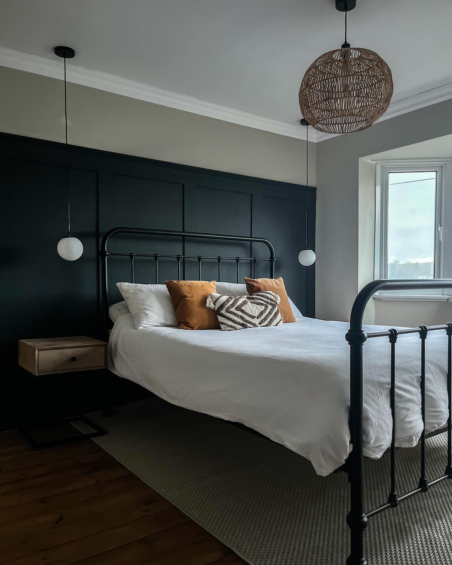 Today we finally finished off the main bedroom, which also means today marks the completion of all o