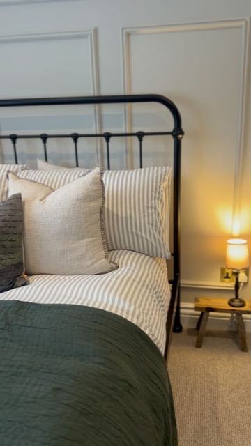 Have added some little details in Aâ€™s room, I managed to get the most gorgeous bed throw from hmho