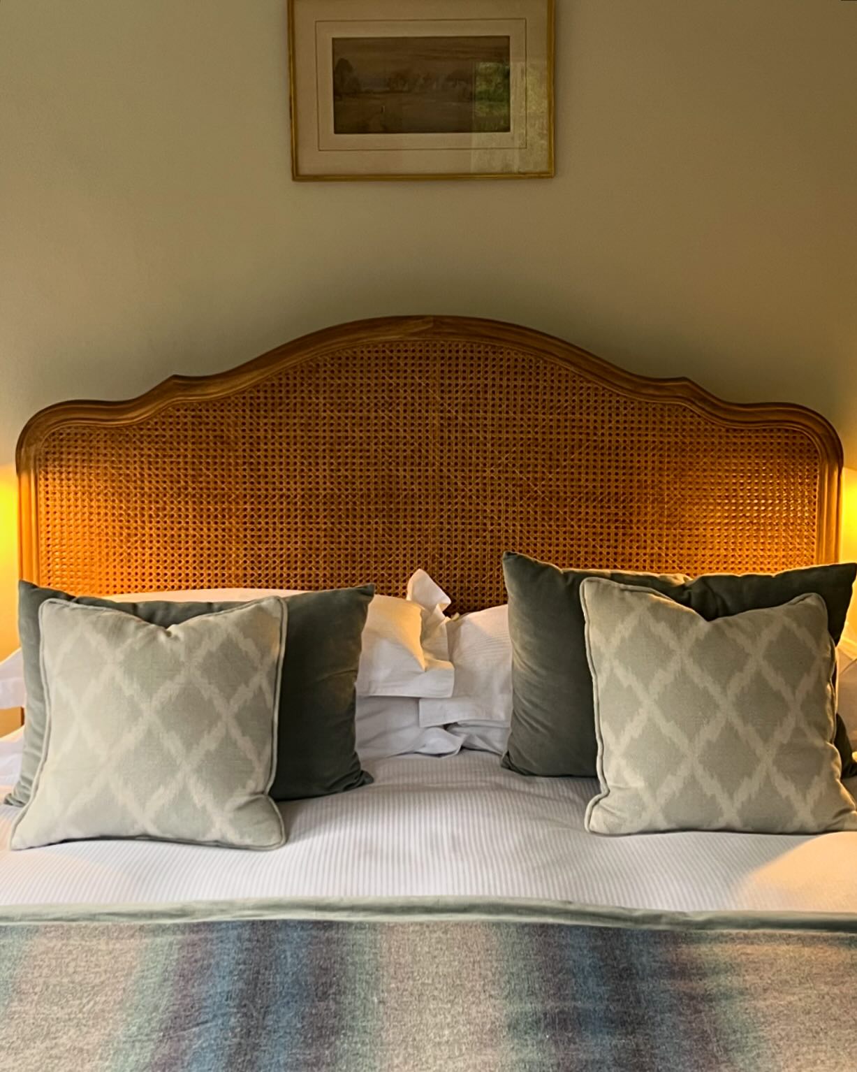 Is it bad to have favouritesâ€¦ I do love this bedroom. The room is decorated in gentle blues and gr