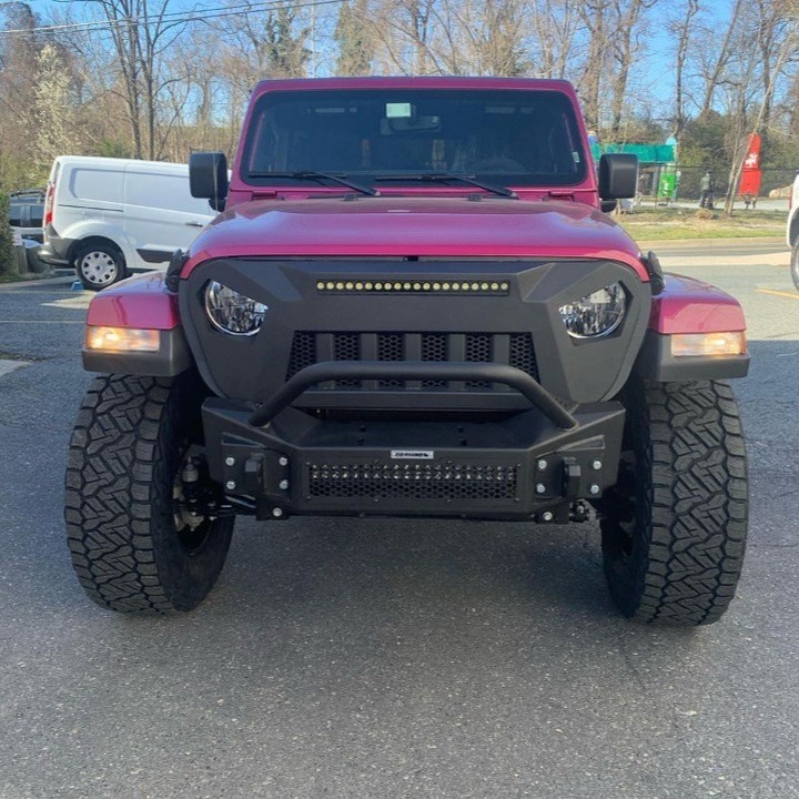 2022 Jeep Wrangler JL with #TrailFX Aluminum Grille ðŸ˜ˆ
ðŸ“·: @tricktrucks1 
#kensingtonmd #marylan