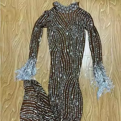 Rhinestone Transparent Long Dress. Available in various sizes.
.
#jeyboutique
#collaboratoon #clothe